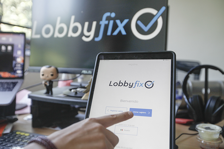 control de acceso lobbyfix registro de visitas